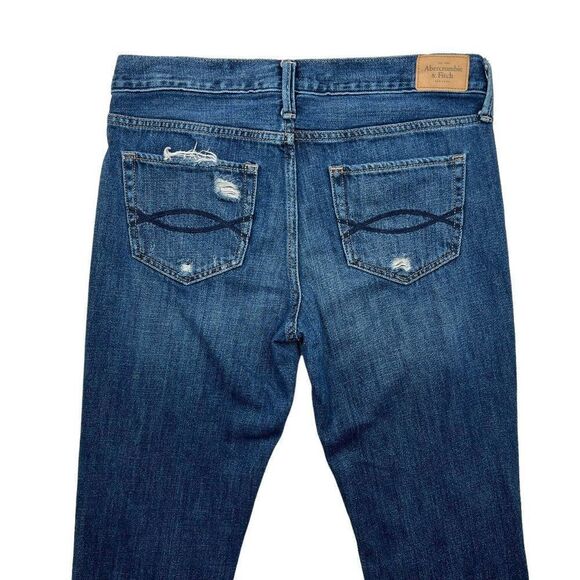 Abercrombie & Fitch Jeans Women's Button Fly 1892 Collection Boyfriend Straight - Picture 6 of 11